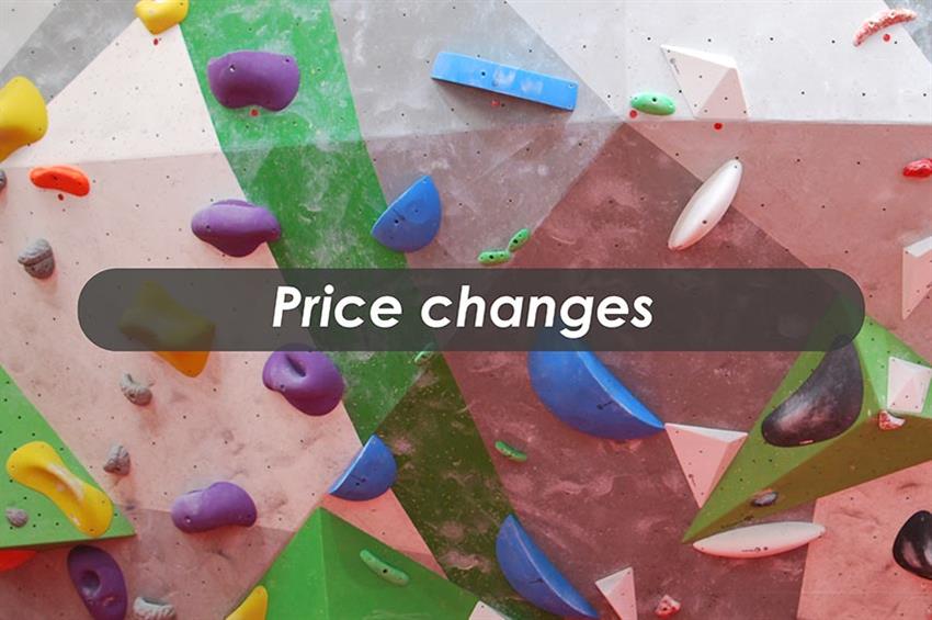 Price changes 2026